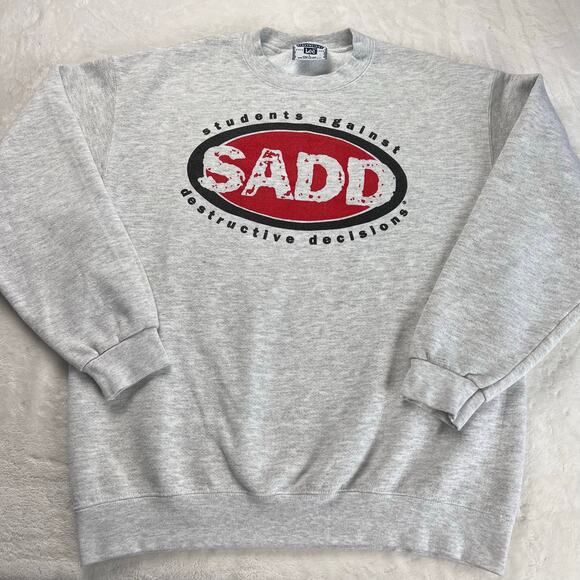 Lee Other - SADD Vintage Lee Tag Gray sweatshirt size Large students against destructive